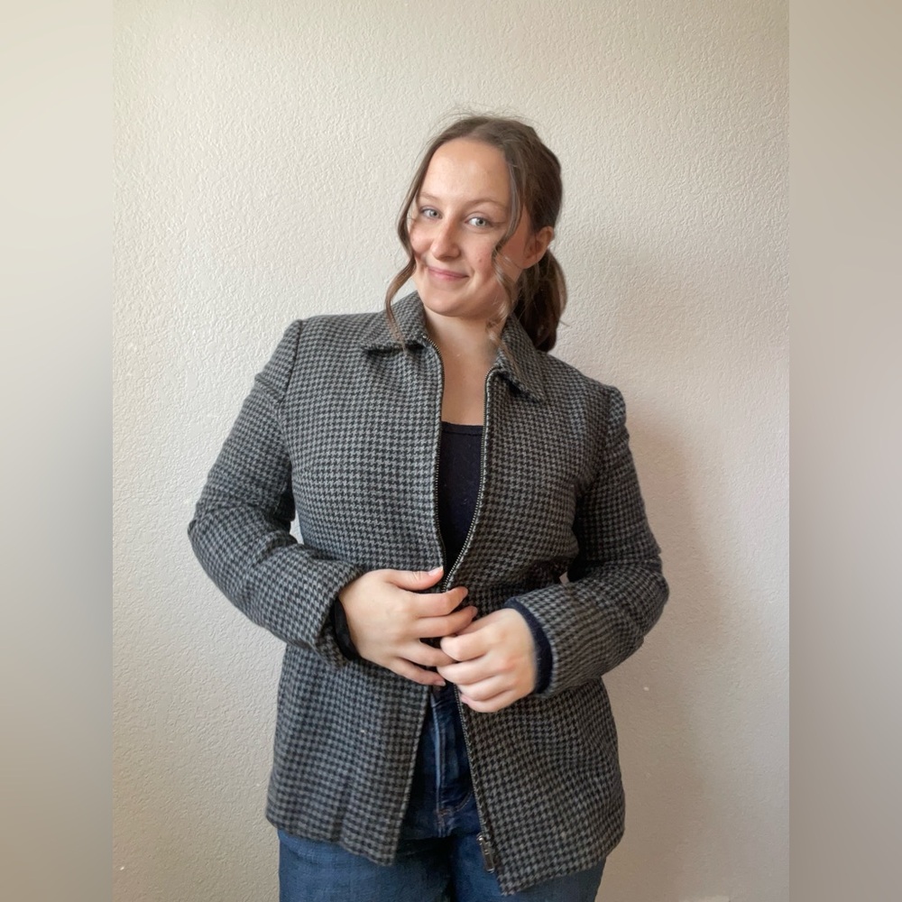 Ralph Lauren Grey & Black Coat